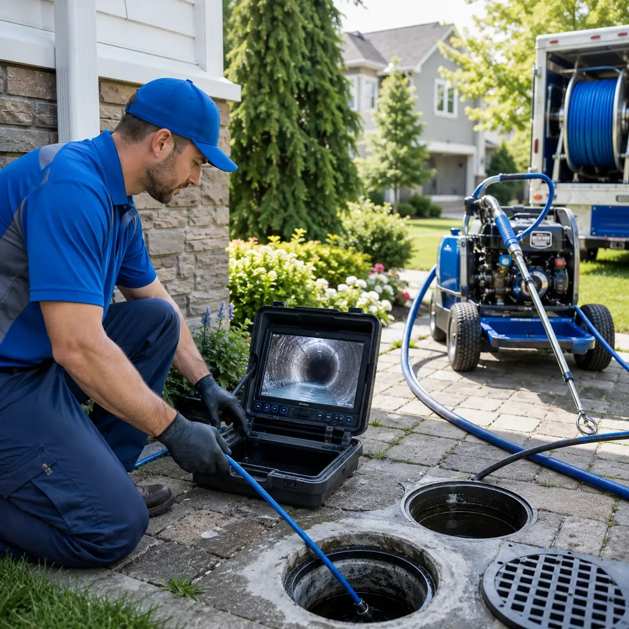 Outdoor drain cleaning professionals serving North Clarendon, VT